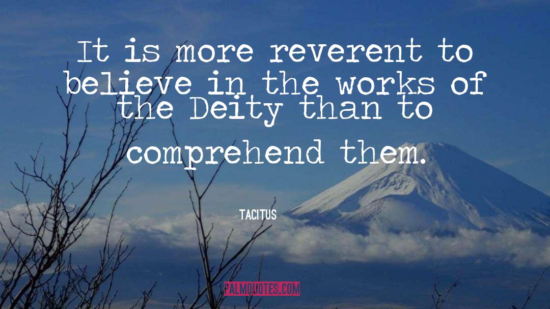 Reverent quotes by Tacitus