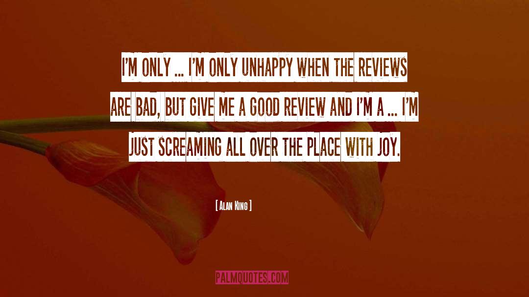 Review quotes by Alan King
