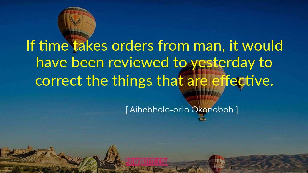 Reviewed quotes by Aihebholo-oria Okonoboh