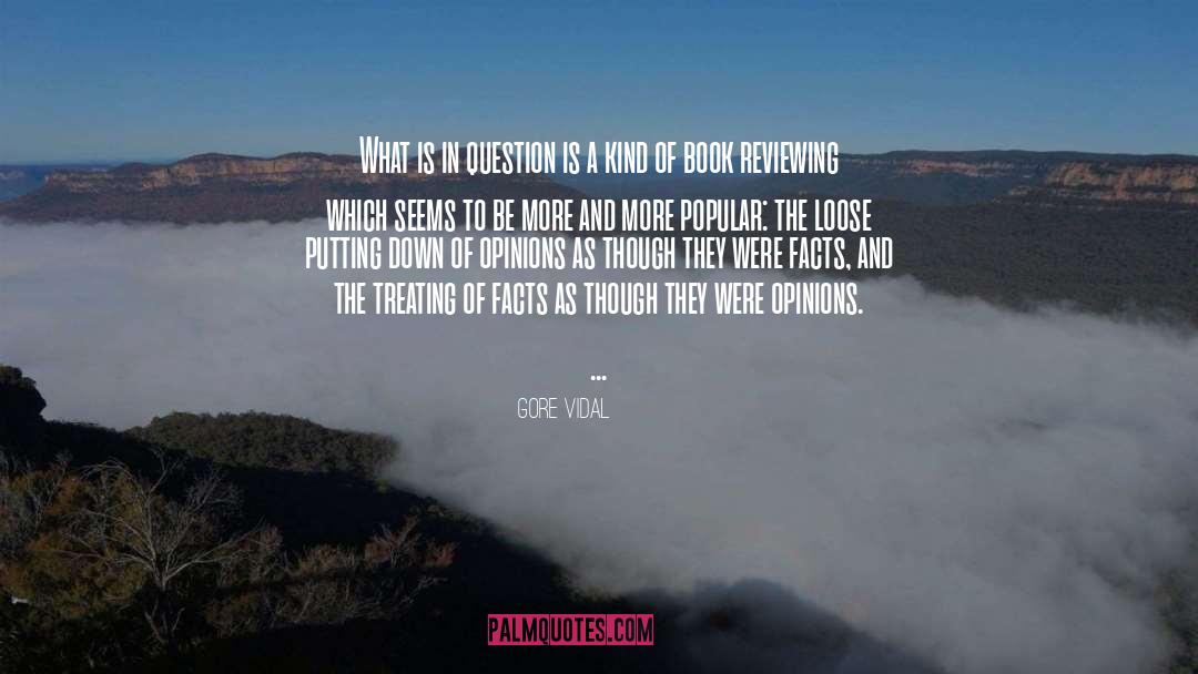 Reviewing quotes by Gore Vidal