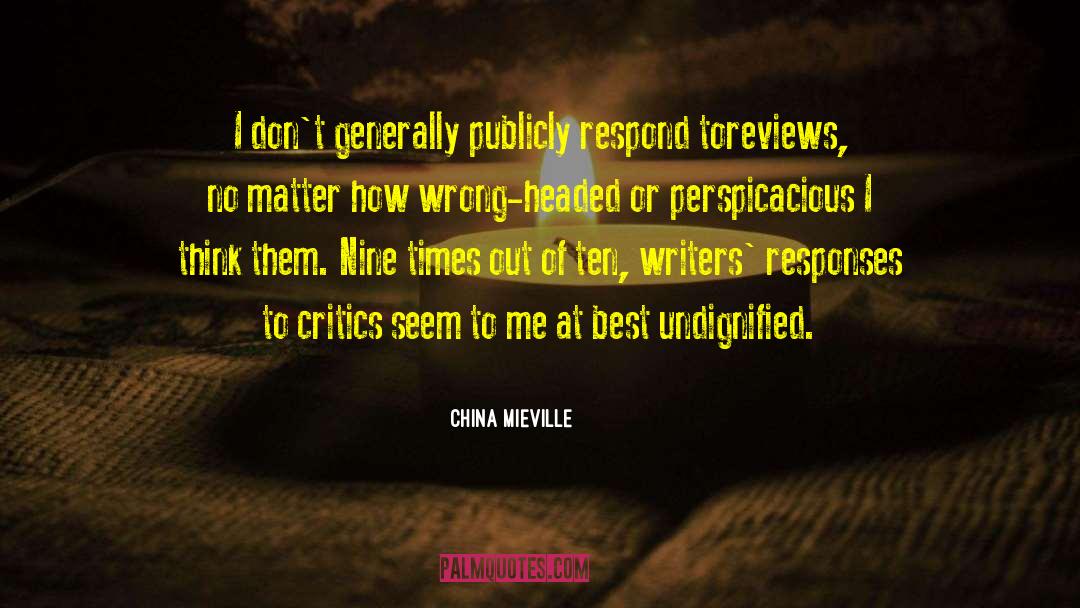 Reviews I Like quotes by China Mieville