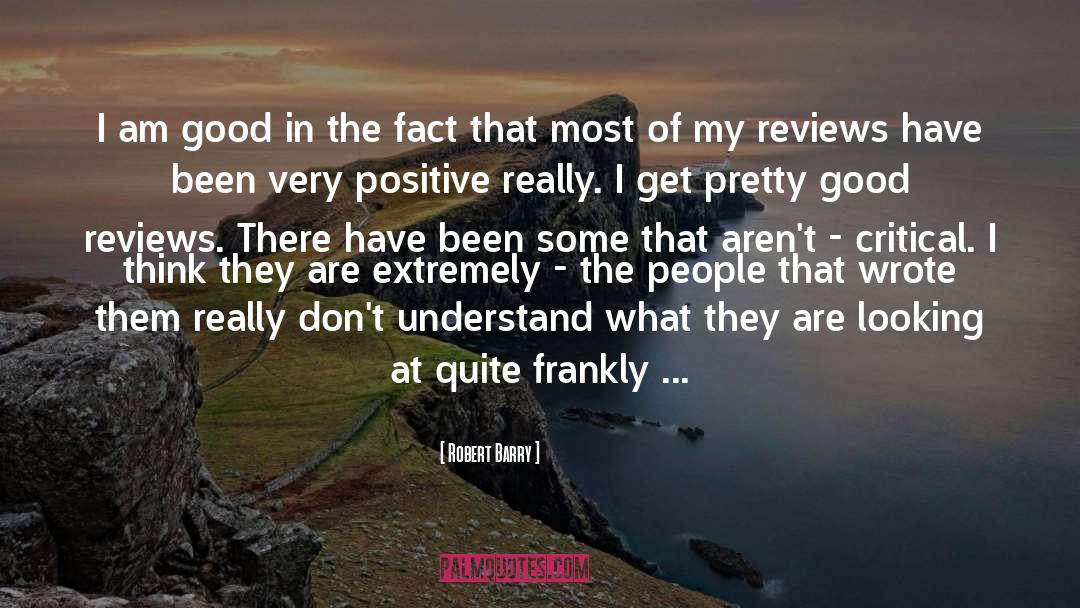 Reviews quotes by Robert Barry