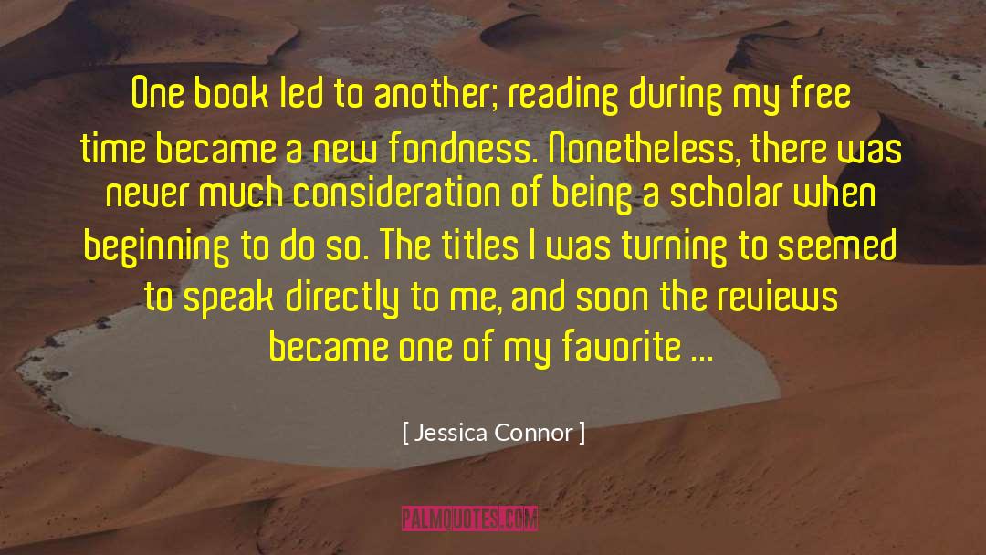 Reviews quotes by Jessica Connor