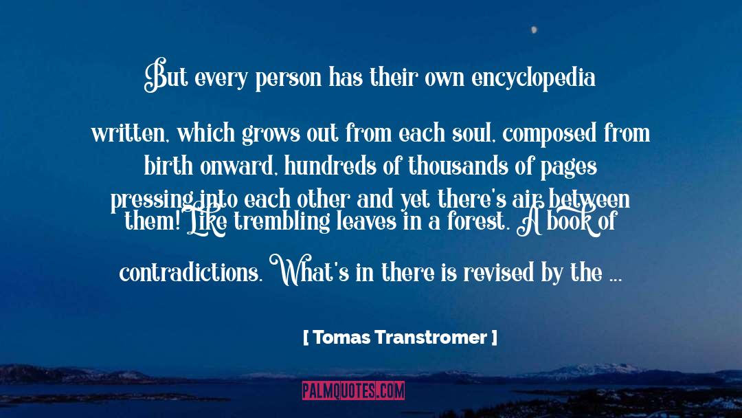 Revised quotes by Tomas Transtromer