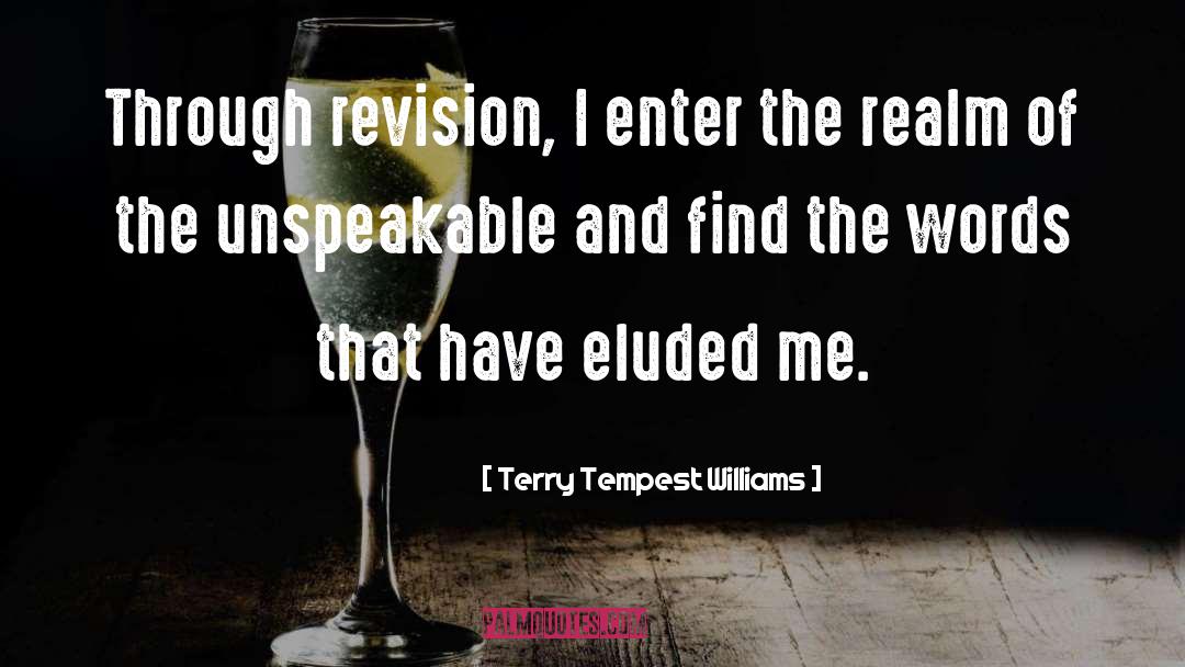 Revision quotes by Terry Tempest Williams