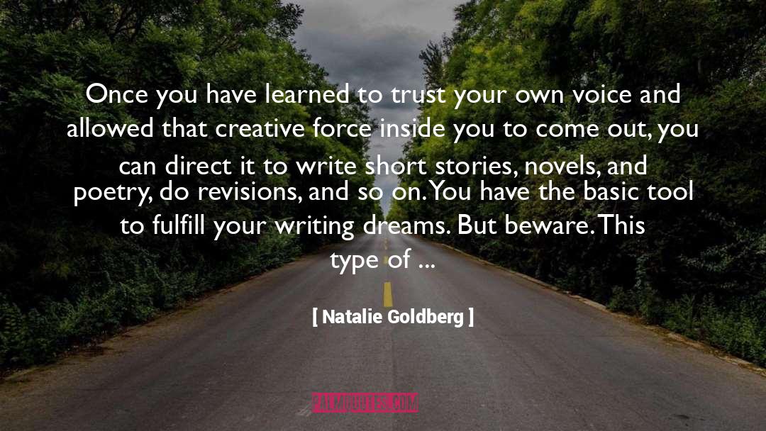 Revisions quotes by Natalie Goldberg
