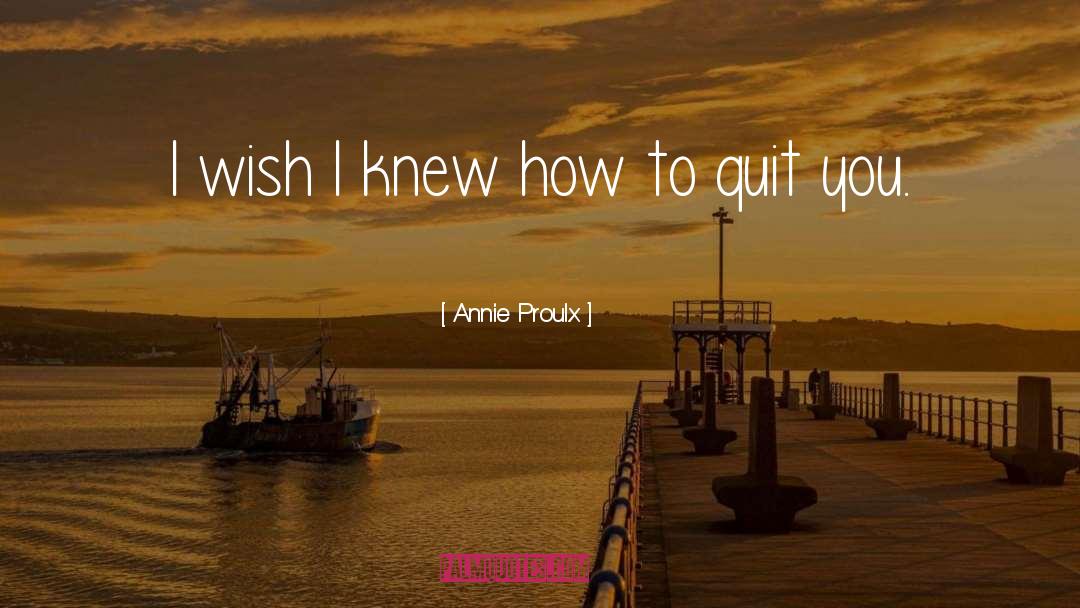 Revivalist Wish I Knew quotes by Annie Proulx
