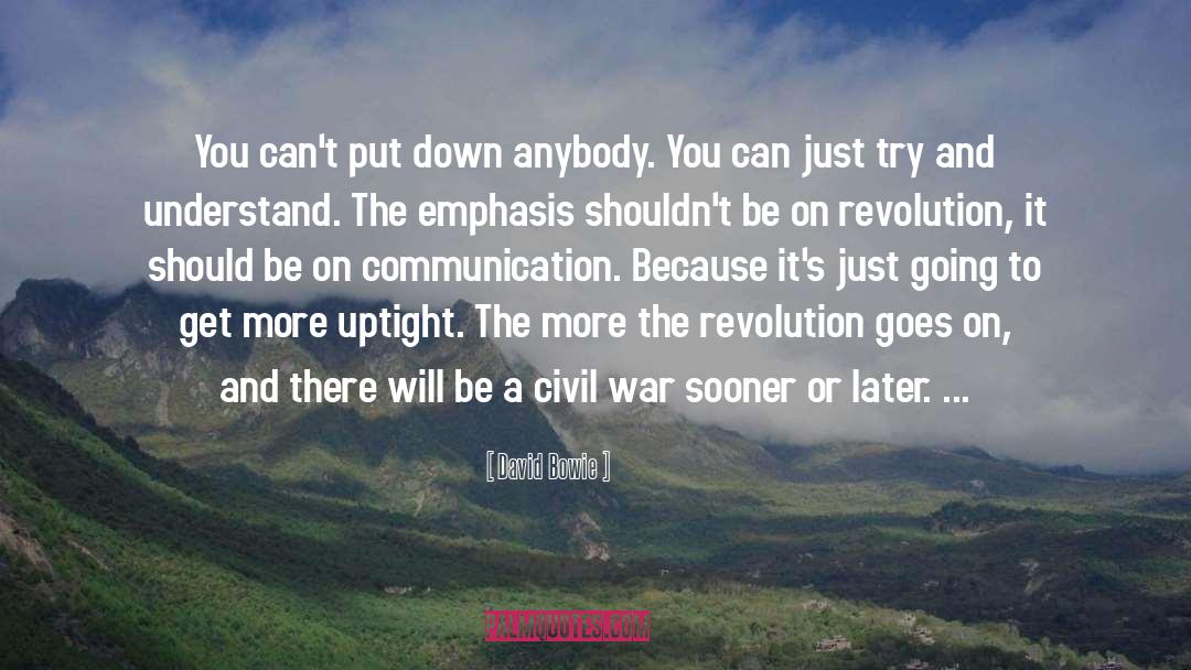 Revolution quotes by David Bowie
