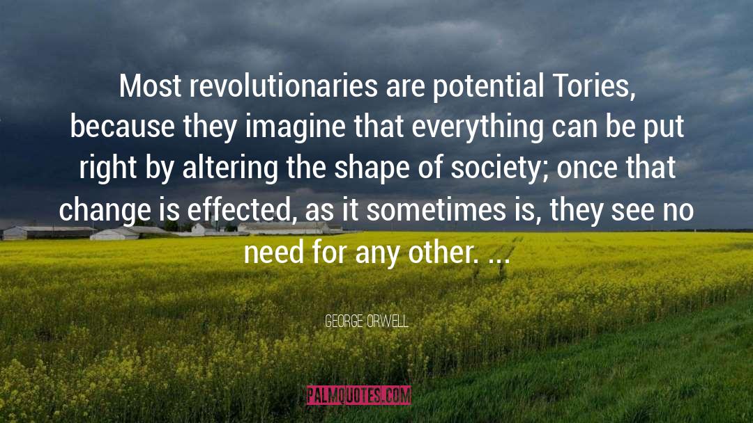 Revolutionaries quotes by George Orwell