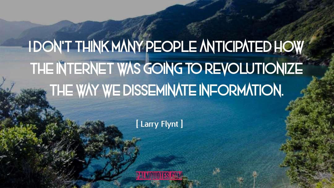 Revolutionize quotes by Larry Flynt