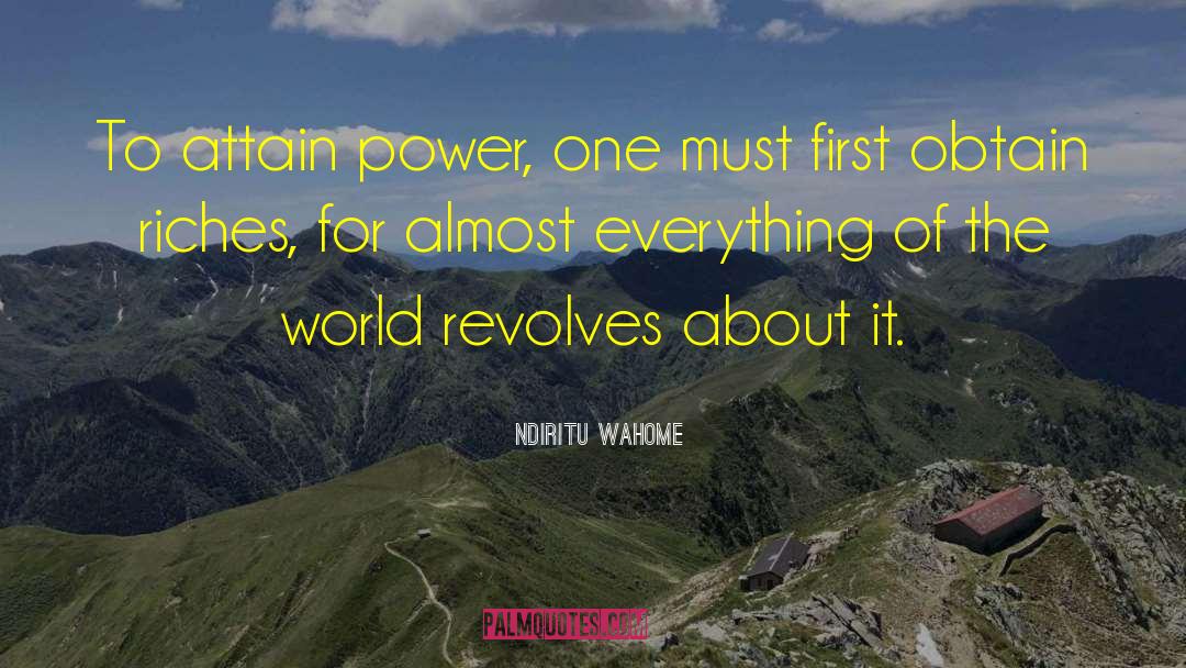 Revolves quotes by Ndiritu Wahome