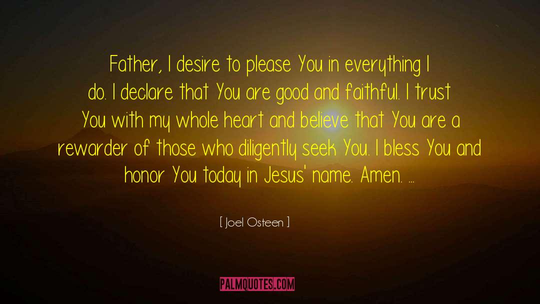 Rewarder quotes by Joel Osteen