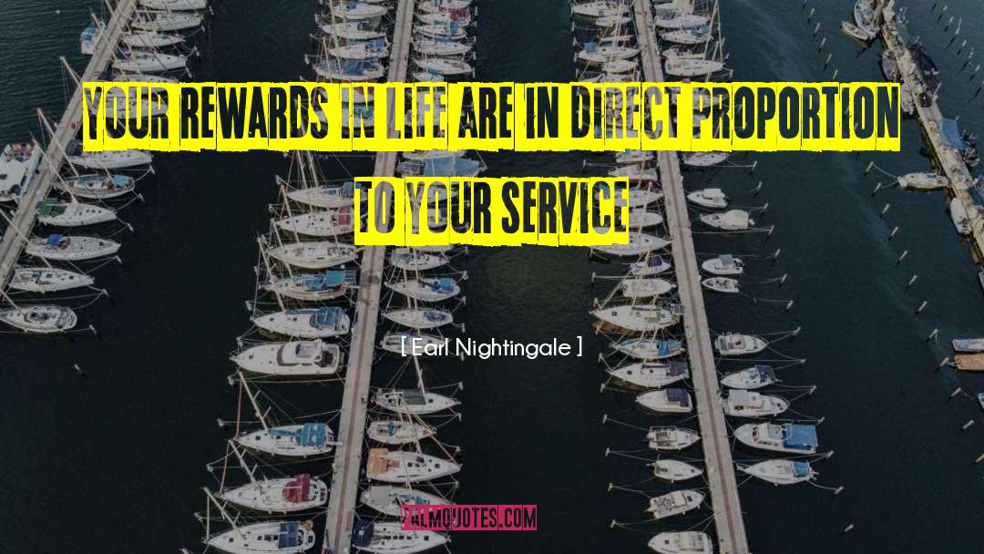 Rewards In Life quotes by Earl Nightingale