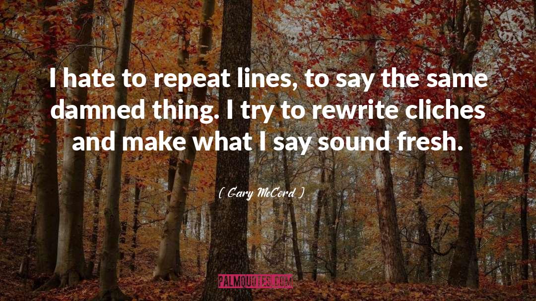 Rewrite quotes by Gary McCord
