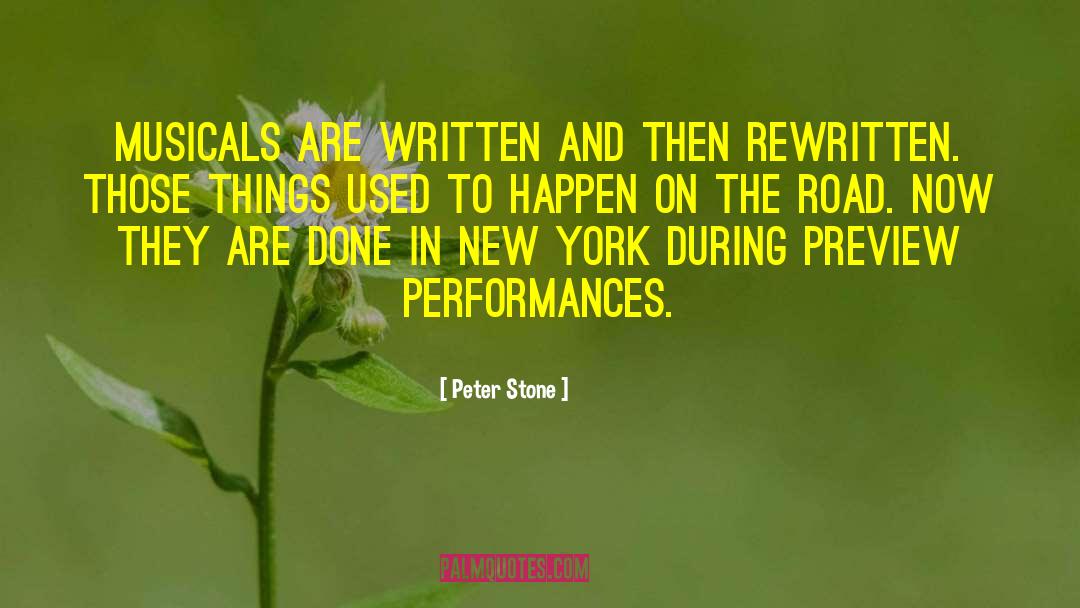 Rewritten quotes by Peter Stone