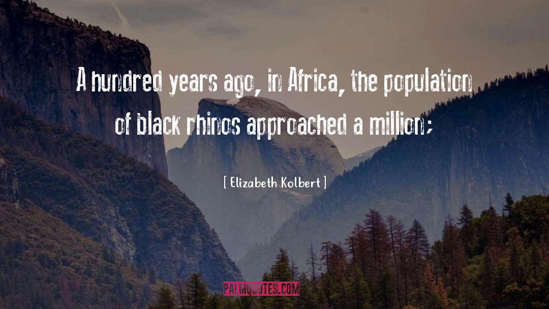 Rhinos quotes by Elizabeth Kolbert