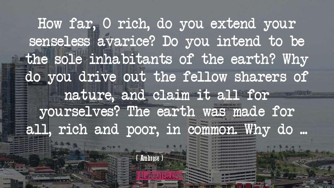 Rich And Poor quotes by Ambrose