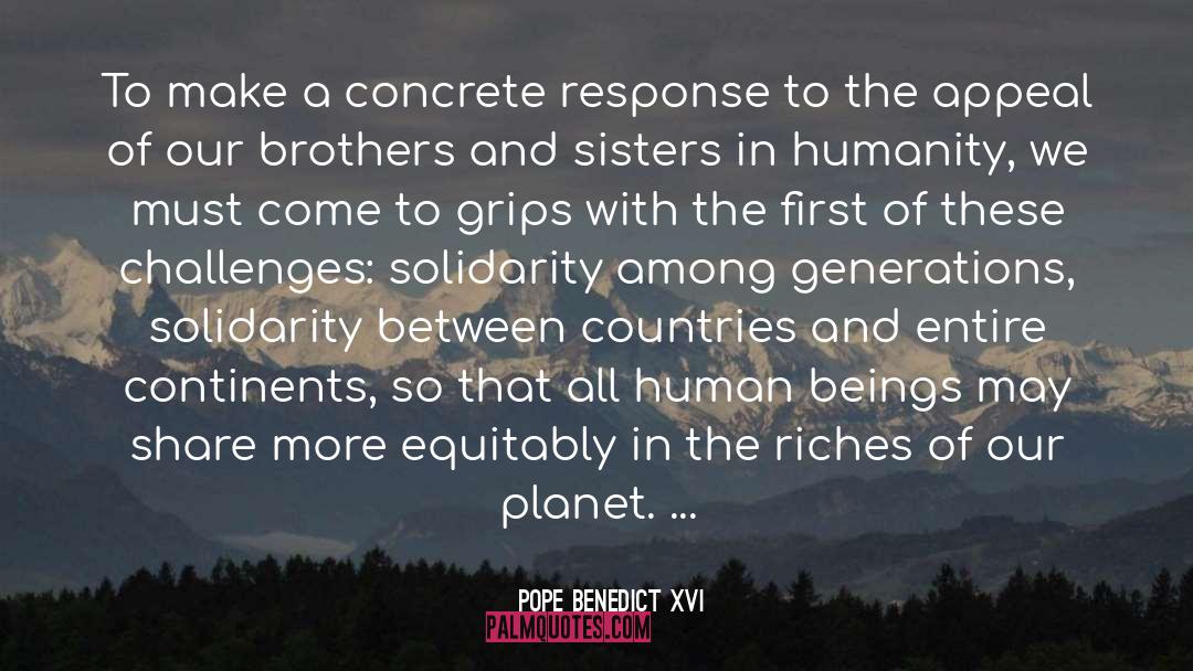 Rich Countries quotes by Pope Benedict XVI