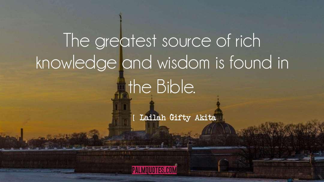 Rich Knowledge quotes by Lailah Gifty Akita