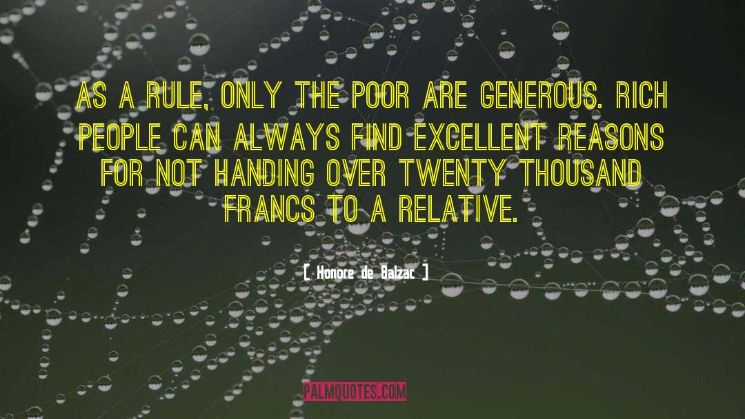 Rich People quotes by Honore De Balzac