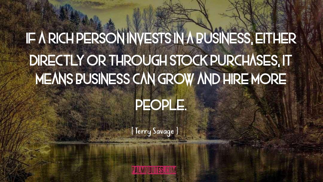 Rich Person quotes by Terry Savage