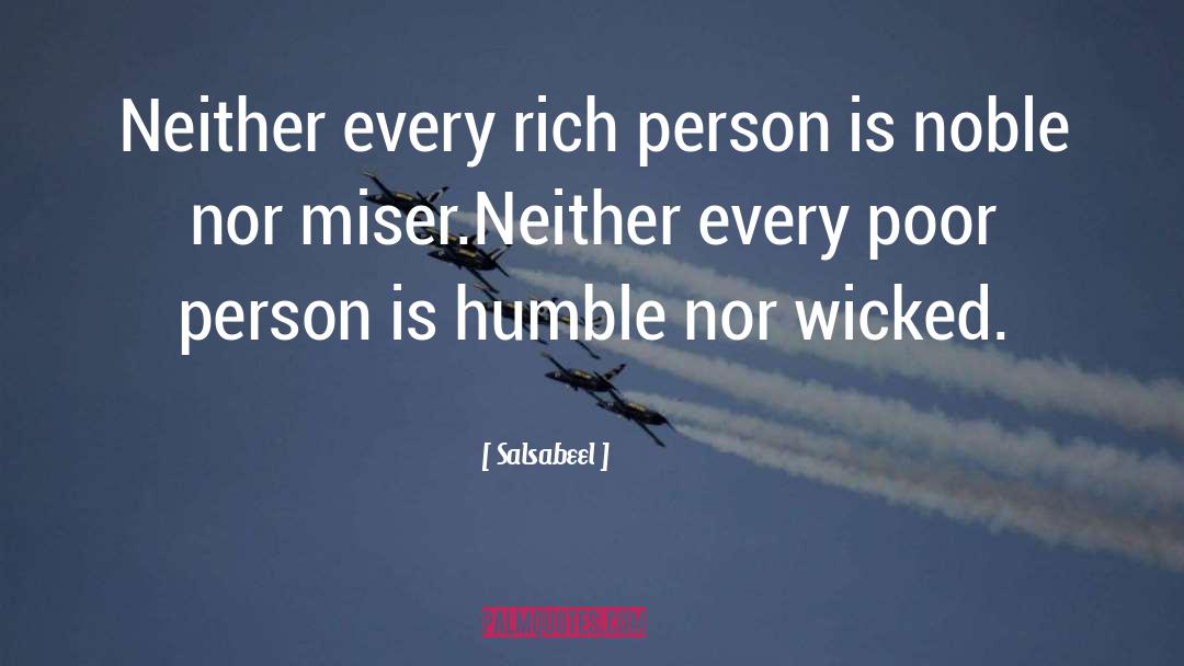 Rich Person quotes by Salsabeel