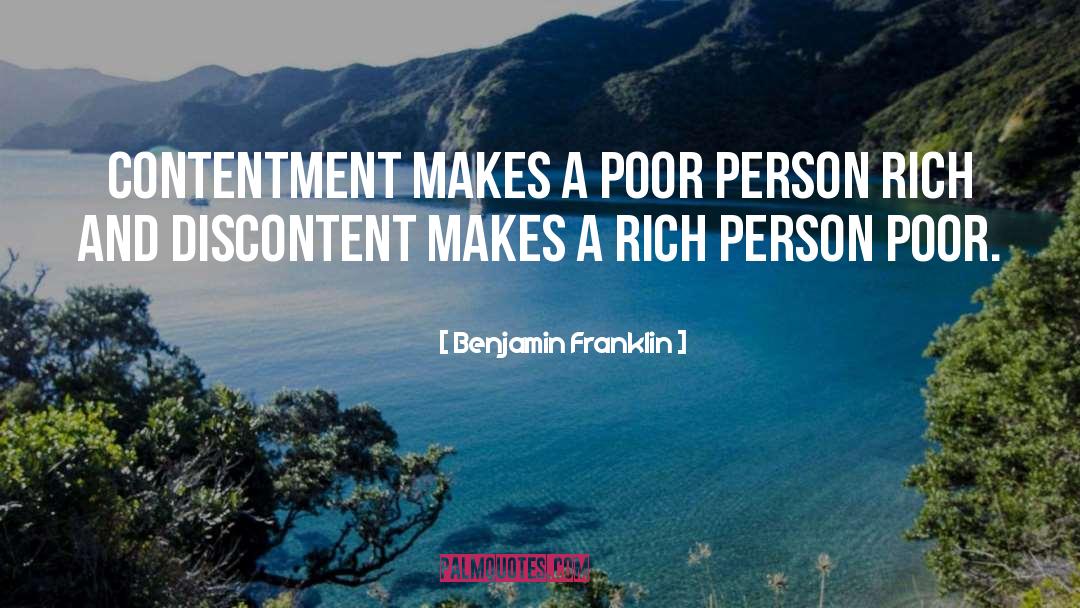 Rich Person quotes by Benjamin Franklin