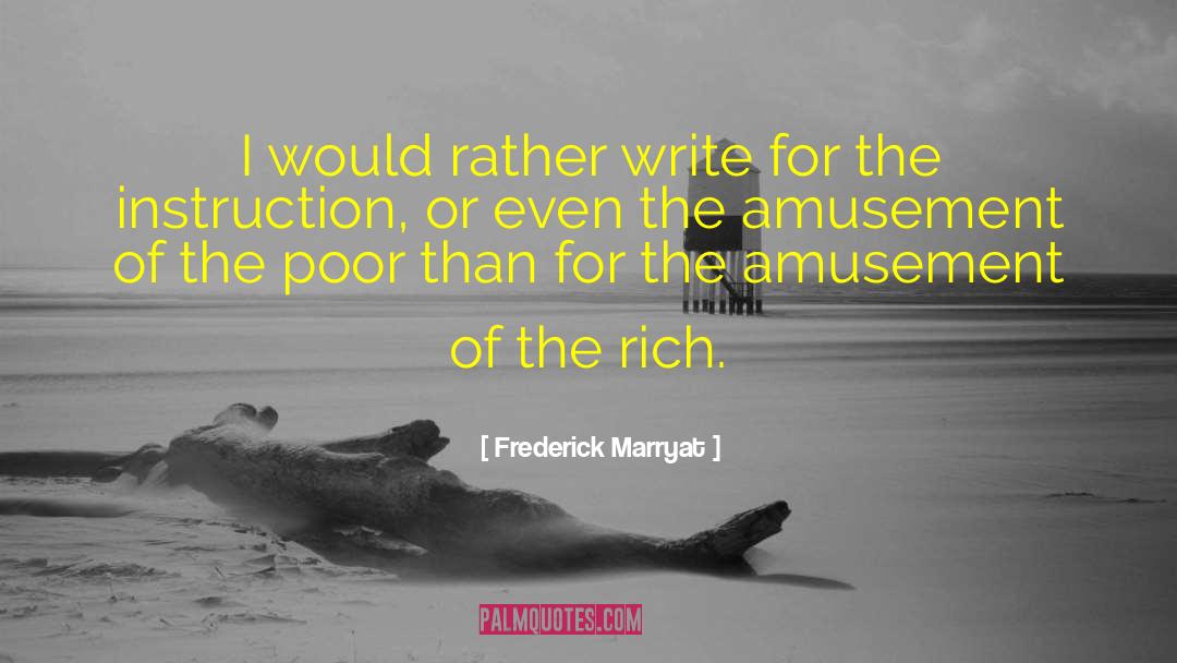 Rich Poor quotes by Frederick Marryat