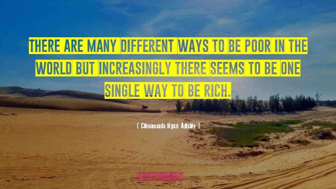 Rich Poor quotes by Chimamanda Ngozi Adichie