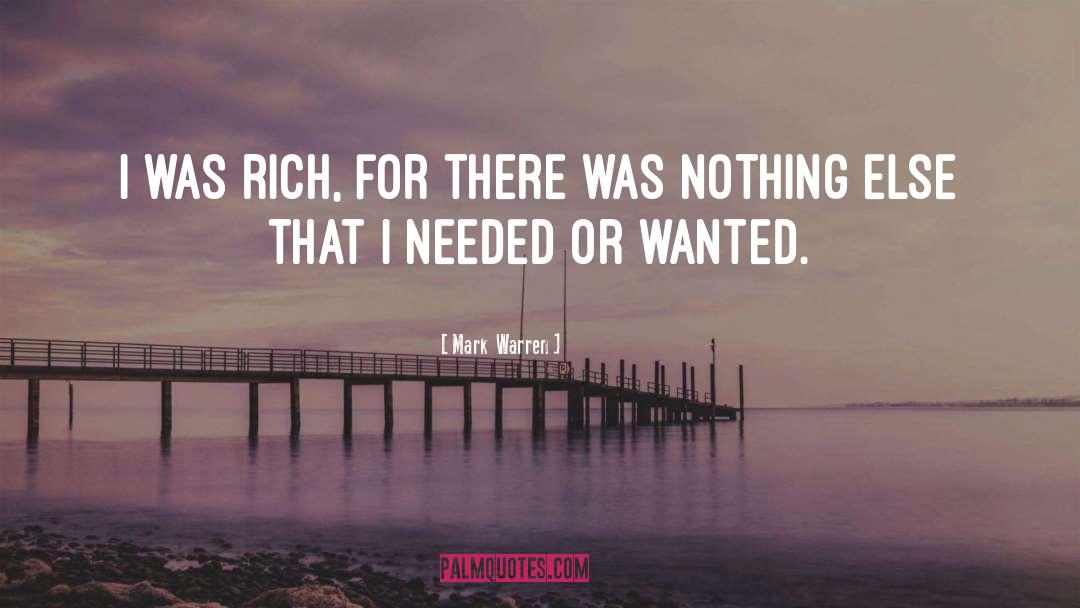 Rich quotes by Mark  Warren