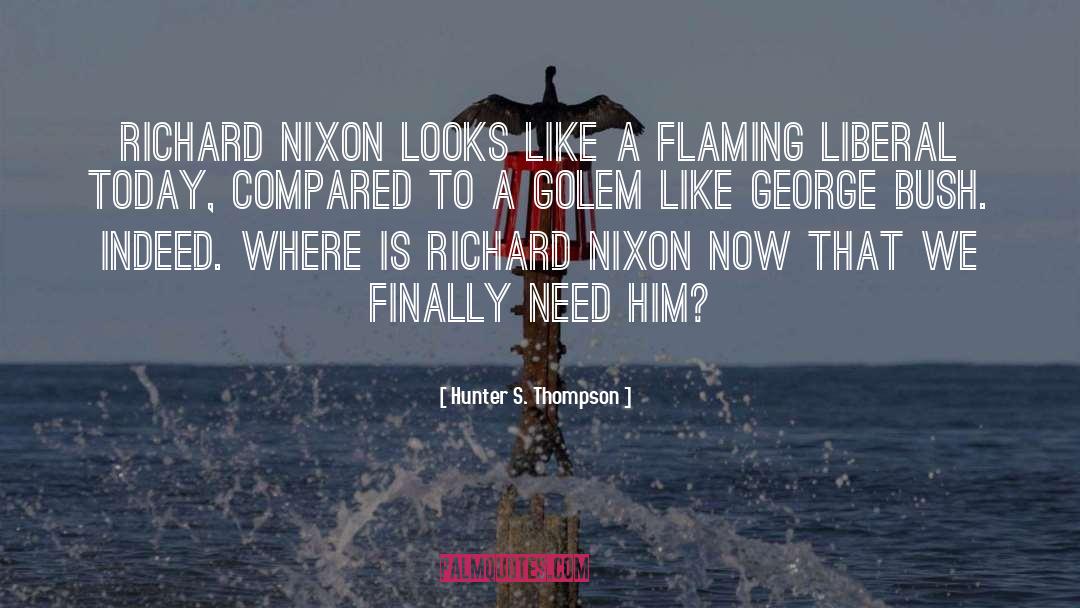 Richard Nixon quotes by Hunter S. Thompson