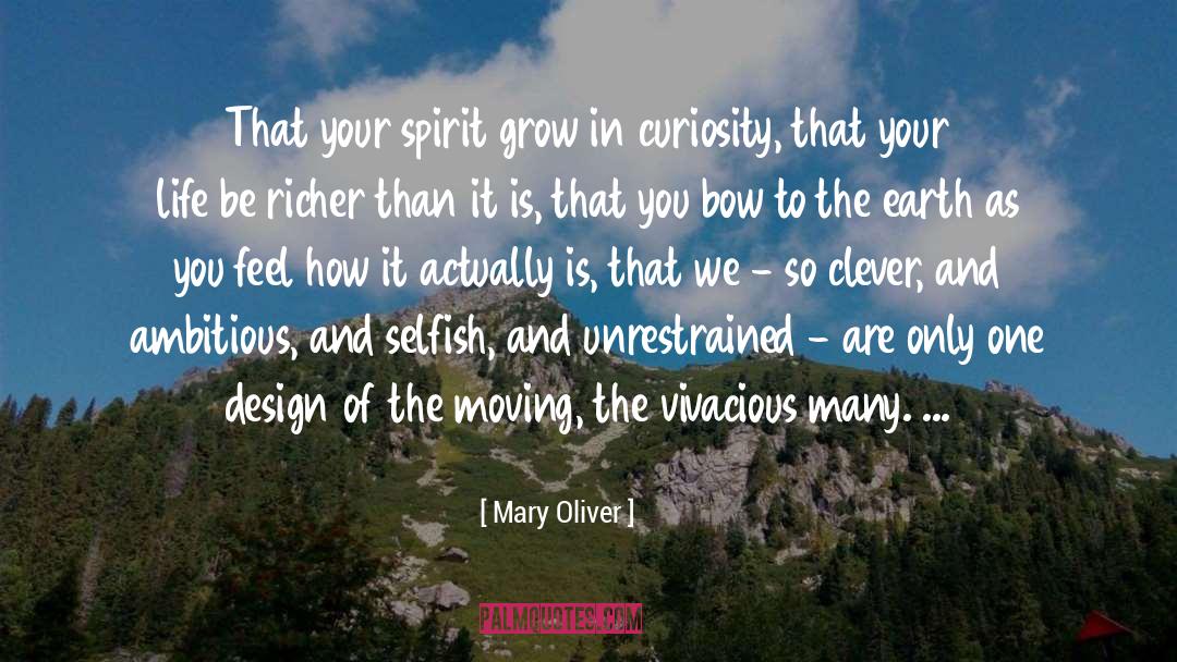 Richer quotes by Mary Oliver