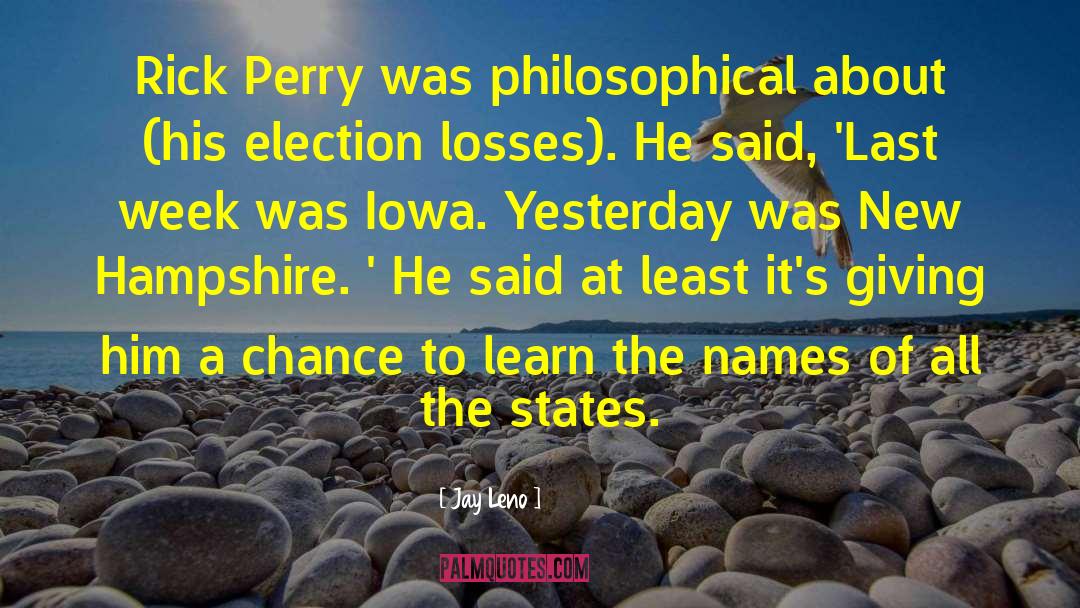 Rick Perry quotes by Jay Leno