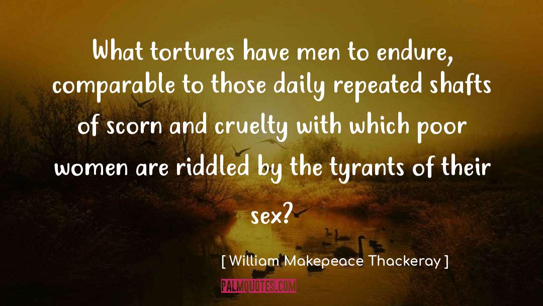 Riddled quotes by William Makepeace Thackeray