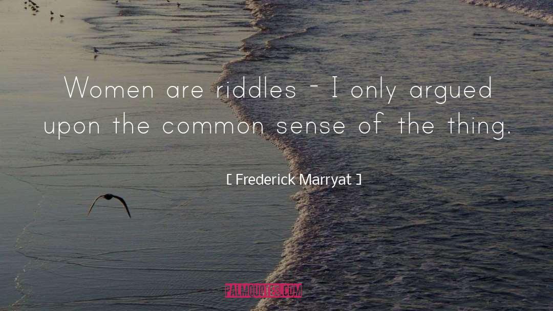 Riddles quotes by Frederick Marryat