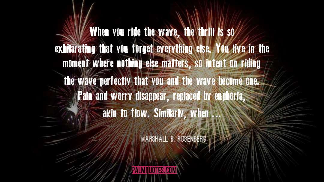 Ride The Wave quotes by Marshall B. Rosenberg