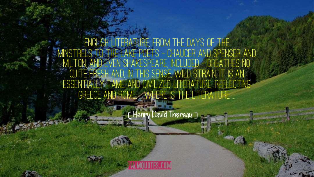 Rideau Lake quotes by Henry David Thoreau