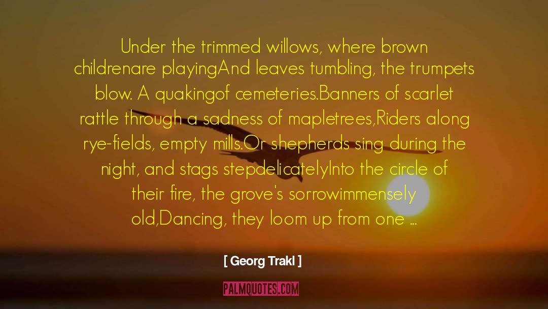 Riders quotes by Georg Trakl