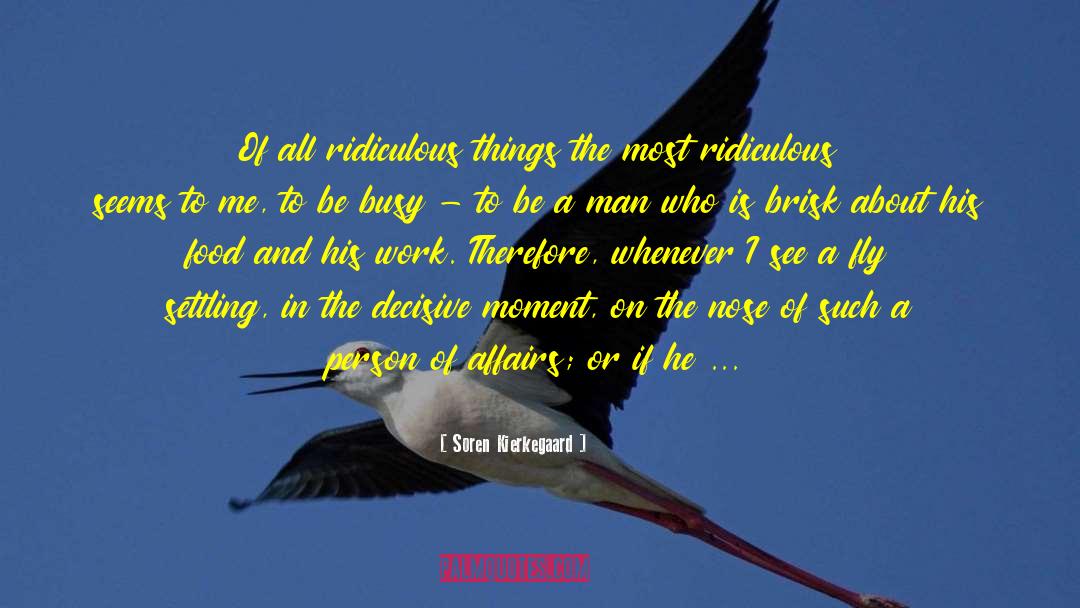 Ridiculousness quotes by Soren Kierkegaard