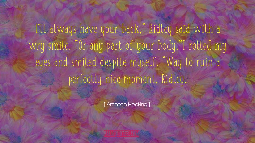 Ridley quotes by Amanda Hocking