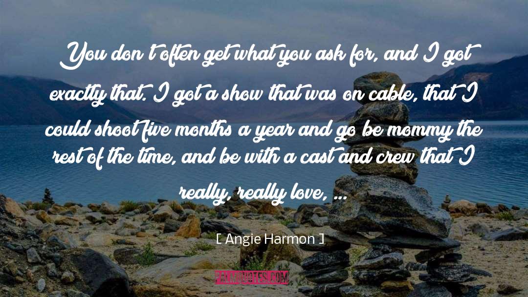 Riegner Cable quotes by Angie Harmon