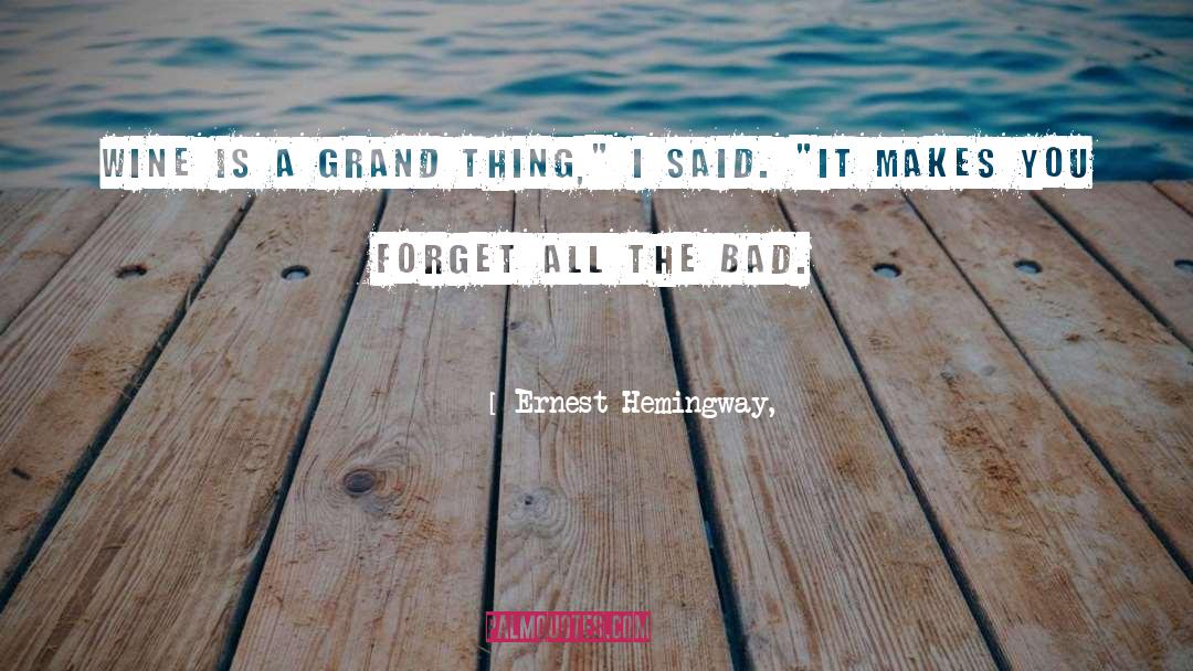 Rigamarole Wine quotes by Ernest Hemingway,