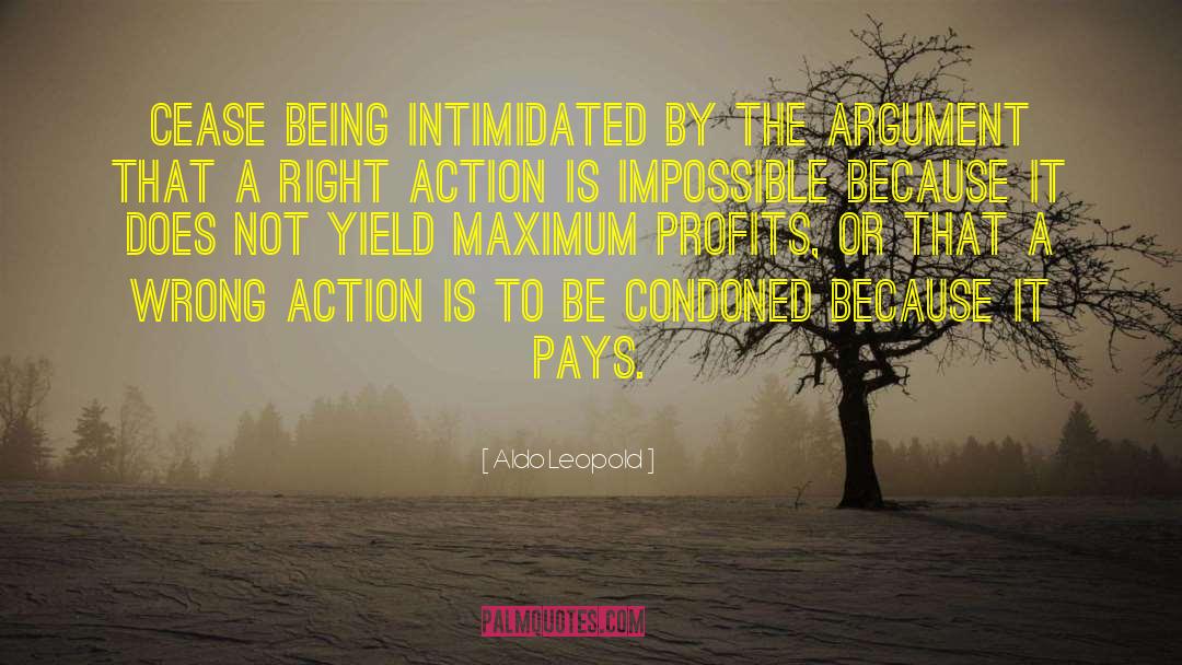 Right Action quotes by Aldo Leopold