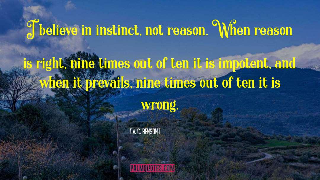 Right And Wrong In Philosophy quotes by A. C. Benson