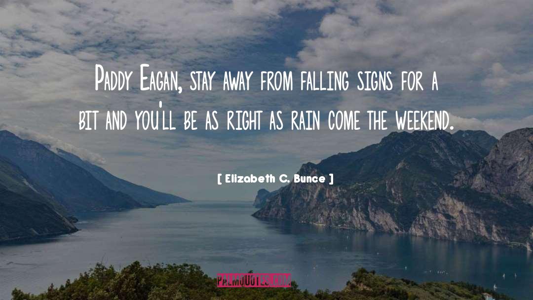 Right As Rain quotes by Elizabeth C. Bunce