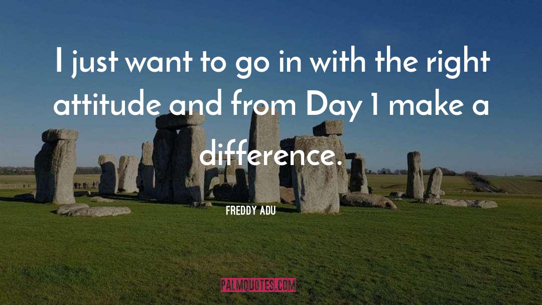 Right Attitude quotes by Freddy Adu