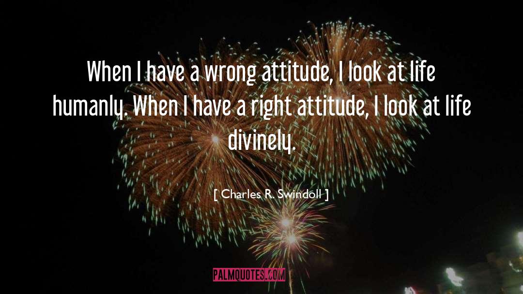 Right Attitude quotes by Charles R. Swindoll