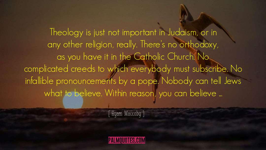 Right Belief quotes by Hyam Maccoby