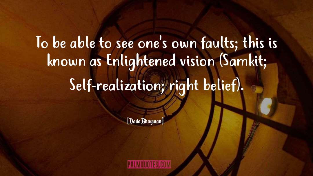 Right Belief quotes by Dada Bhagwan