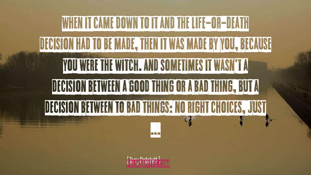 Right Choices quotes by Terry Pratchett